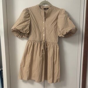 GAP Tan Long Sleeve Dress